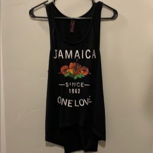 Jamaica black tank open back